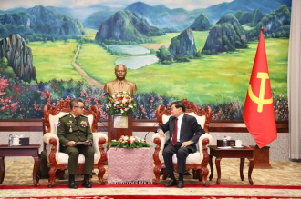 President and Party Secretary General Welcomes Cambodian Defense Minister